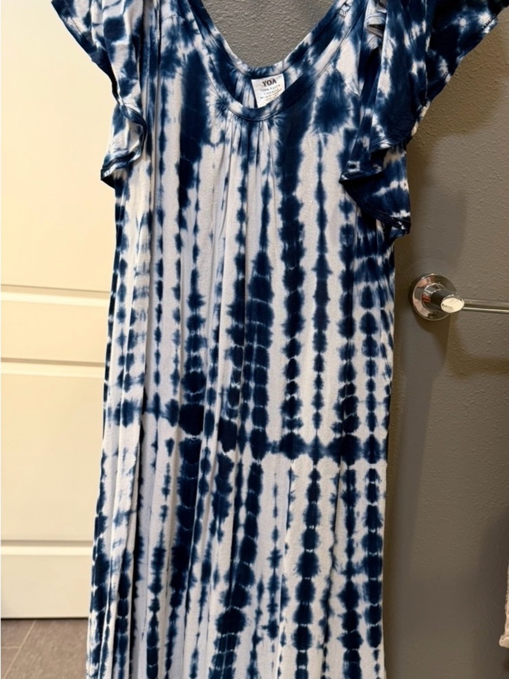 Navy Tie-Dye Mini Dress